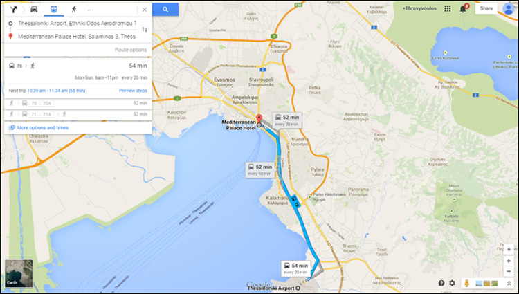 google maps screenshot